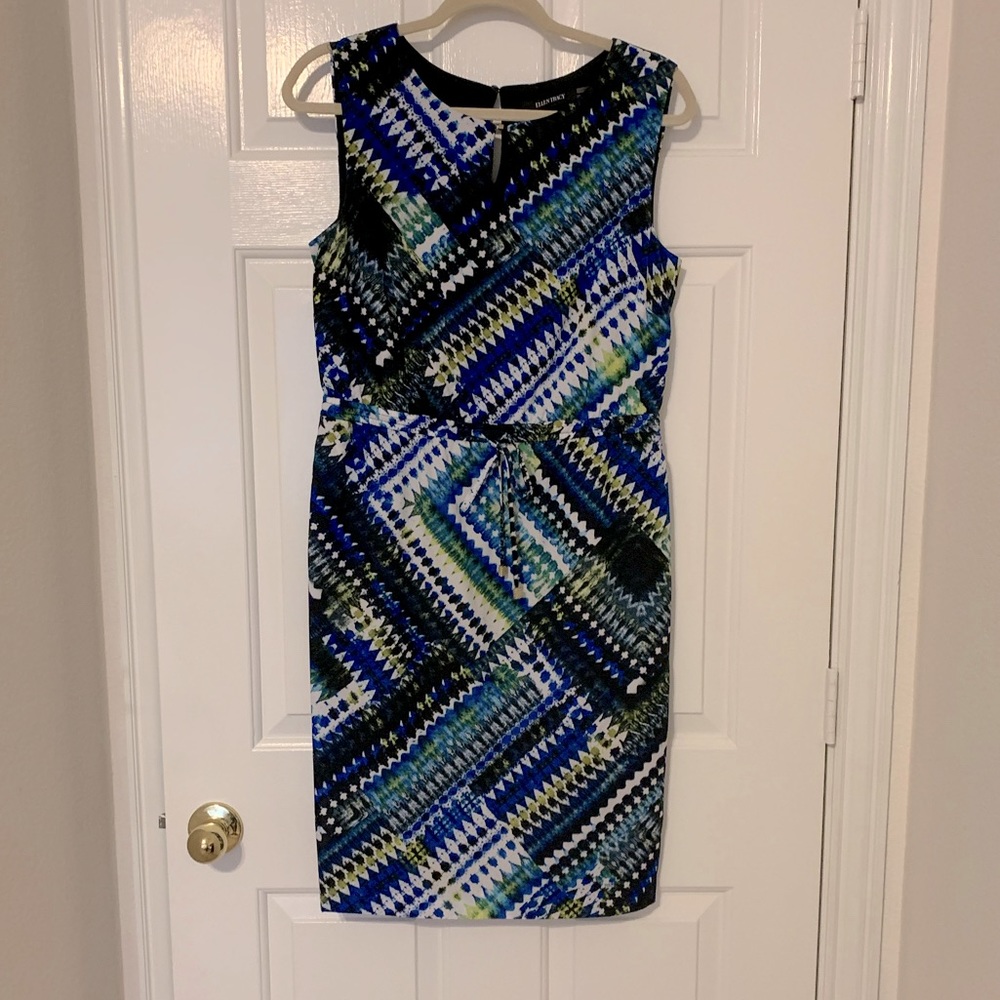 Ellen Tracy abstract multi color Dress. Size 10